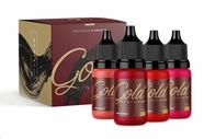 Kit Lips MagColor Gold 5ml - 4 Pigmentos para Micro Labial Kit Lips MagColor Gold 5ml - 4 Pigmentos para Micro Labial