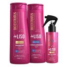 Kit +Liso Cabelos Sem Frizz Sh+Cond+Spray - Bio Extratus