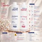 Kit Liso Chapado 1l Progressiva Organica White Mirai Liso Total