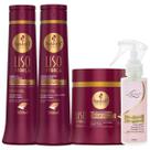 Kit Liso Com Força Sh + Cond + Máscara 500ml + Finalizador Obrigatório Lourre 120ml