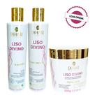 Kit Liso Divino Shampoo 300ml, Condicionador 300ml e Máscara 500g - DIHAIR