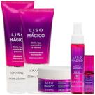 Kit Liso Mágico Completo 4 itens + Fluido 60ml Lowell