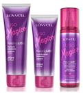 Kit Liso Mágico SH 240ml + CD 200ml + Fluido 200ml - Lowell