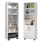 Kit Livreiro 2 Portas Pequenas Livreiro 5 Prateleiras Office Kit Livreiro 2 Portas Pequenas Livreiro 5 Prateleiras Office