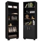 Kit Livreiro 2 Portas Pequenas Livreiro 5 Prateleiras Office Kit Livreiro 2 Portas Pequenas Livreiro 5 Prateleiras Office