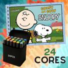 KIT Livro de colorir Comfy and Cozy do Snoopy com jogo de 24 canetas touch ponta dupla Passatempo Ferias KIT Livro de colorir Comfy and Cozy do Snoopy com jogo de 24 canetas touch ponta dupla Passatempo Ferias
