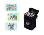 Kit Livro de Pintar Infantil e 24 Canetinhas Coloridas Bobbie Goods Stitch e Livro Cristão