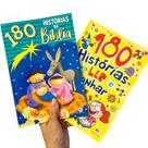 Kit Livro Infantil 180 historias para ler e sonhar e Histórias Bíblicas - Ciranda Cultural - 2 Livros Infantis