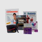 Kit Livros Completos de Enfermagem com Bolsa Preta