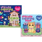 Kit Livros de Colorir My Cute Coloring Book: Meu Doce Refúgio + O Bom da Vida - 2 Livros