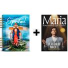 Kit Livros físico,Diário Espiritual 2026 Capa Terra Prometida + Maria Mais Forte Que O Mal - Padre Reginaldo Manzotti