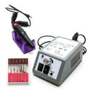 Kit Lixadeira Motor Brocas Profissional Bivolt Unha Manicure Gel Esmalteria