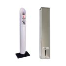 Kit Lixeira Coletora PVC Copo Água E Suporte Copos Descartáveis 200ml Inox