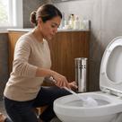 Kit Lixeira Redonda com Pedal Multiuso Aço 5 litros e Escova Sanitária com Suporte Inox KIT:Escova Sanitaria Kit Lixeira Redonda com Pedal Multiuso Aço 5 litros e Escova Sanitária com Suporte Inox KIT:Escova Sanitaria