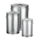 Kit lixeiras 100 litros 50 litros 30 litros aço galvanizado