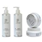 Kit Lizz No Frizz Pós Química Completo Shampoo Condicionador Máscara Spray e Sérum Amaxxon