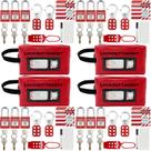 Kit Lockout Tagout (Loto) SAFBY 4 em 1 com cadeados de segurança