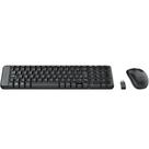 Kit Logitech MK220 Teclado e Mouse Sem Fio Compacto Preto ABNT2