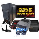 Kit Loja Pdv I7 ssd480 16RAM + Tela + Leitor + imp etiqueta