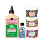 Kit Lola Densidade Acidificante + Bemdita Ghee Cronograma 3x 100ml + Danos Vorazes Óleo Kit Lola Densidade Acidificante + Bemdita Ghee Cronograma 3x 100ml + Danos Vorazes Óleo