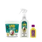 Kit Lola Liso Leve e Solto Masc 230ml + Spray 200ml + Pinga! Óleo Pataúa e Moringa 50ml