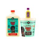 Kit Lola Meu Cacho Minha Vida Sh 500ml + Masc 450ml + Pinga! Óleo Pataúa e Moringa 50ml