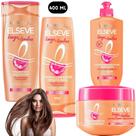 Kit Longos dos Sonhos Elseve Loréal Paris Creme Milagroso Mascara Tratamento Anti Corte Repara 3 cm