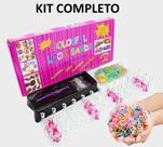 Kit Loom Band Pulseira Elásticos Clips S Agulha Régua