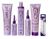 Kit Lore Pé Amolecedor Calos E Rachaduras 6 Produtos