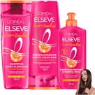 Kit Loreal Paris Elseve Liso dos Sonhos Creme Pentear Extermina Frizz AHA Queratina Vegetal 400ml
