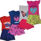 Kit Lote 8 Peças Roupa Infantil Menina 4 Conjuntos Infantil Feminino 1 ao 10