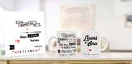 kit love azulejo mais caneca namorados