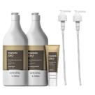 Kit Lowell Bioplastia (In) - Shampoo 1L + Condicionador 1L + Leave-In 120ml + Válvula Pump