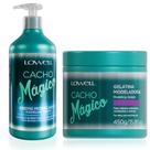 Kit Lowell Cacho Magico Gelatina 450g Creme Modelador 500ml Kit Lowell Cacho Magico Gelatina 450g Creme Modelador 500ml