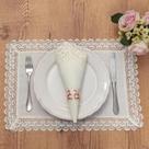 Kit Lugar Americano Indonésia Renda Inglesa 35cm X 50cm 2 Peças Argivai - Prata