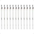 Kit Luisance: 12 Lápis Para Olhos Branco com Apontador Ref. L887-w
