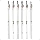 Kit Luisance: 6 Lápis Para Olhos Branco com Apontador Ref. L887-w