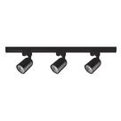 kit Luminária De Sobrepor Trilho De 1M + 3 Spots 5w 3000K + Conector Luminatti
