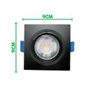 Kit Luminária Led Spot 5W 7W Preto Redondo Quadrado Embutido Branco Frio Quente 6500k 3000k Bivolt 1 Kit Luminária Led Spot 5W 7W Preto Redondo Quadrado Embutido Branco Frio Quente 6500k 3000k Bivolt 1