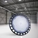 Kit Luminária Led Ufo Highbay 100w Redondo Galpão Industrial Branco Frio 6500K Bivolt