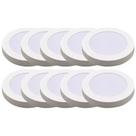 Kit Luminária Plafon LED Redondo de Sobrepor 24W - 6500K Com 10 Unidades (520,0013) - Noll LED Kit Luminária Plafon LED Redondo de Sobrepor 24W - 6500K Com 10 Unidades (520,0013) - Noll LED