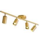 Kit Luminária Quatro Spot Led Teto Gold 4x Lâmpadas Gu10