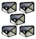 Kit luminária solar - 5 unidades