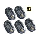 Kit luminaria tartaruga preta 5 peças