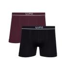 Kit Lupo 2 Cueca Boxer De Microfibra 00436 Bordo
