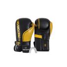 Kit Luva Boxe Muay Thai First FX1 Pretorian + Bandagem e Protetor Bucal