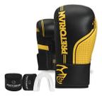 Kit Luva Boxe Muay Thai Fx1 Pretorian 2 Pares Bandagem Bucal