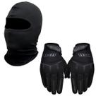 Kit Luva Cano Curto Fit X11 Touca Ninja Balaclava Poliester Kit Luva Cano Curto Fit X11 Touca Ninja Balaclava Poliester