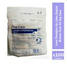 Kit Luva Cirúrgica de Látex Estéril N 6,5 Branco Com Pó 100 Peças Top Care