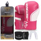 Kit Luva de Boxe e Muay Thai First FX1 Pretorian